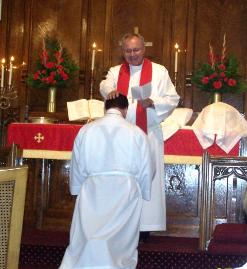 The Rite of Ordination by Rev. Dr. Brunner of the Eastern District. 