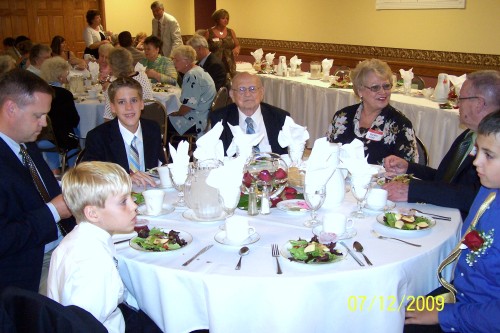 Some of Angie's family. Grandpa Keim, Mom and Dad, brother Jerry and nephews. 